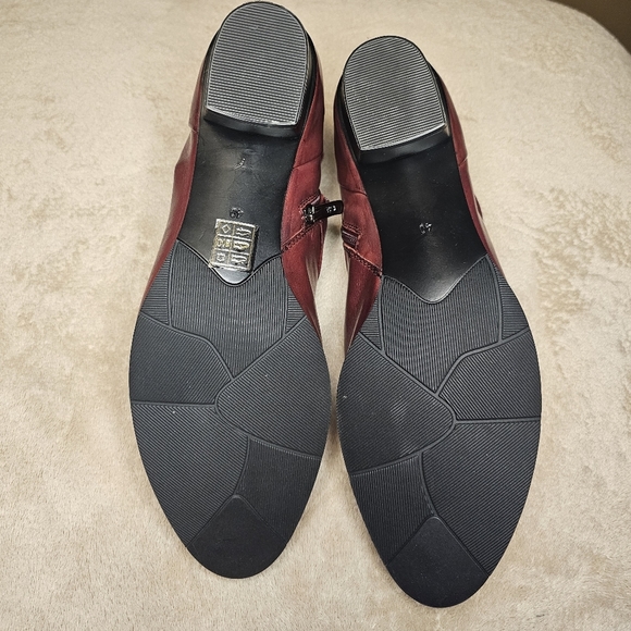 Regarde Le Ciel Red brown leather comfort booties Size 9/9.5 - Picture 6 of 10